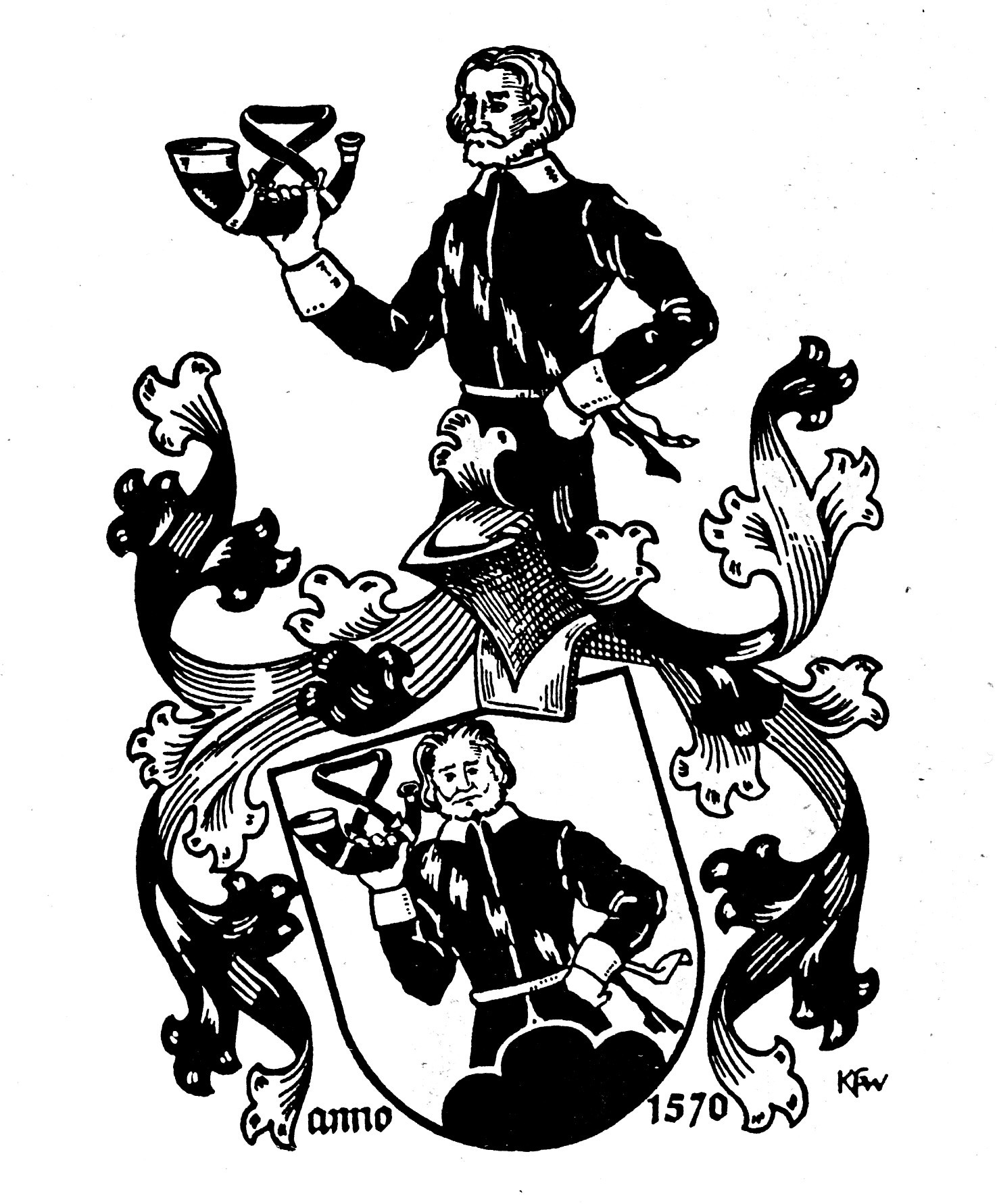 Jägerwappen Melsheimer, 1570