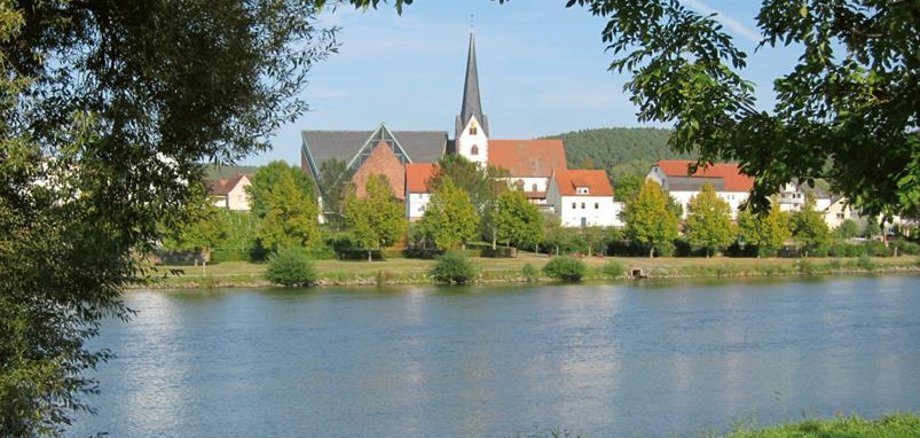 Blick auf die Stadt Erlenbach