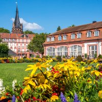 Das Bild zeigt den Lustgarten in Erbach