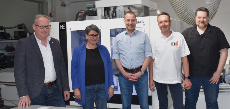 Foto des Betriebsbesuchs Kommunales Job-Center besucht Ludwig Leitermann GmbH & Co. KG in Bad König  