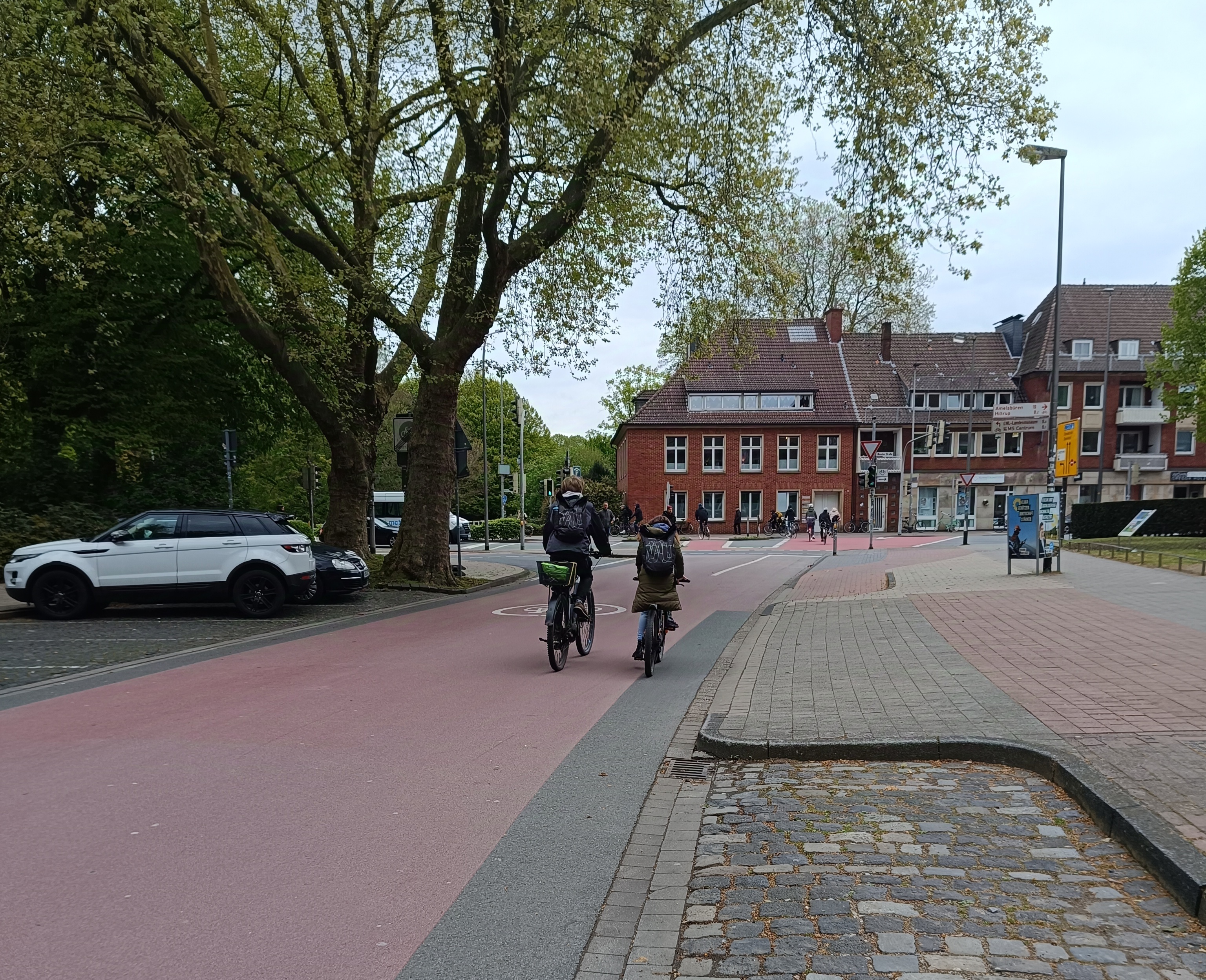 Foto einer Fahrradstraße 