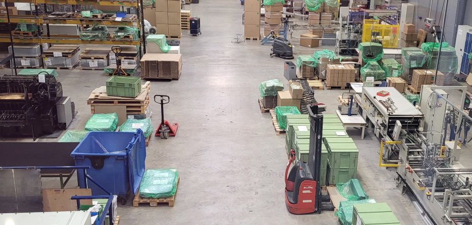 Foto der Hallen der Perfect Packaging GmbH in Michelstadt 
