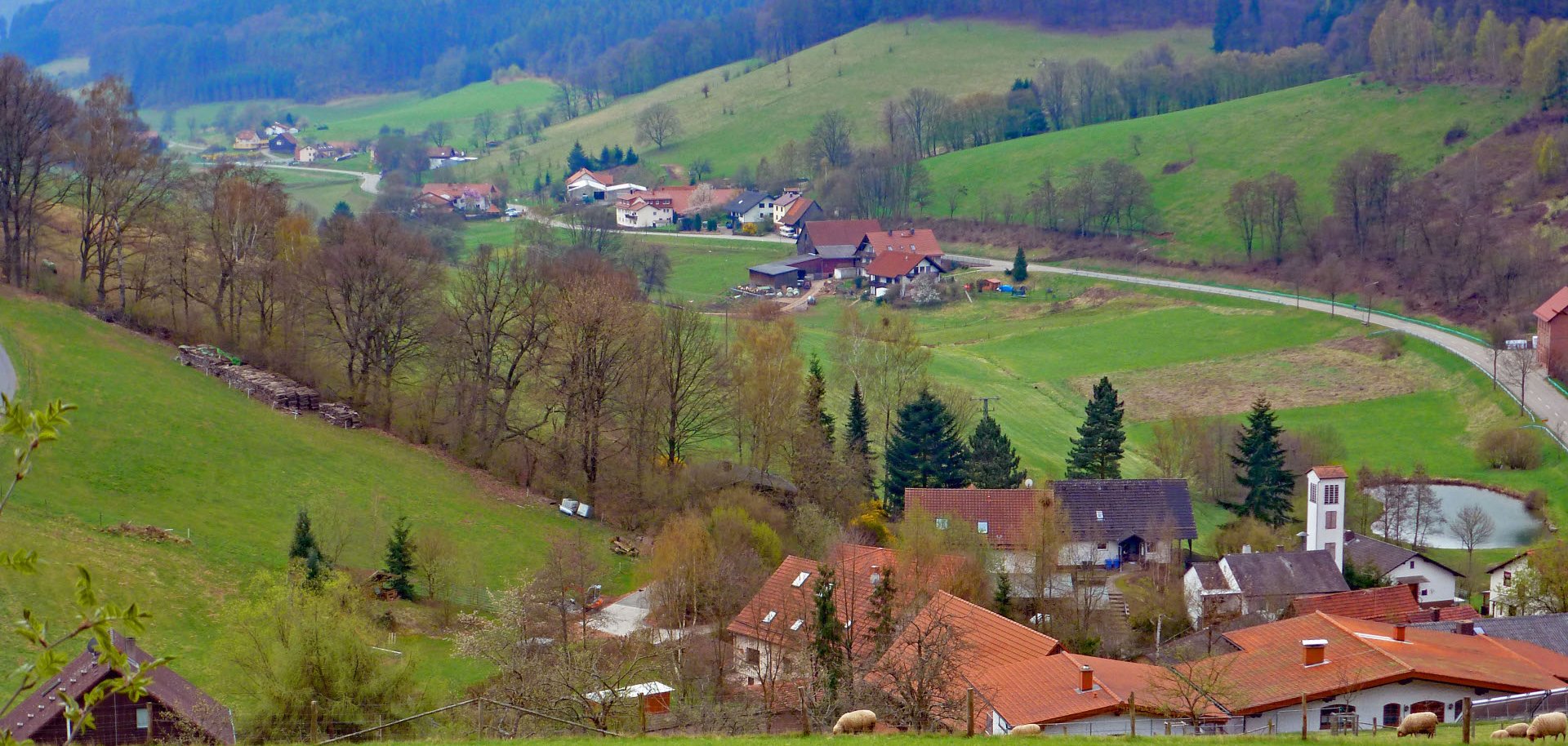 Das Foto zeigt das Dorf Ober-Sensbach.