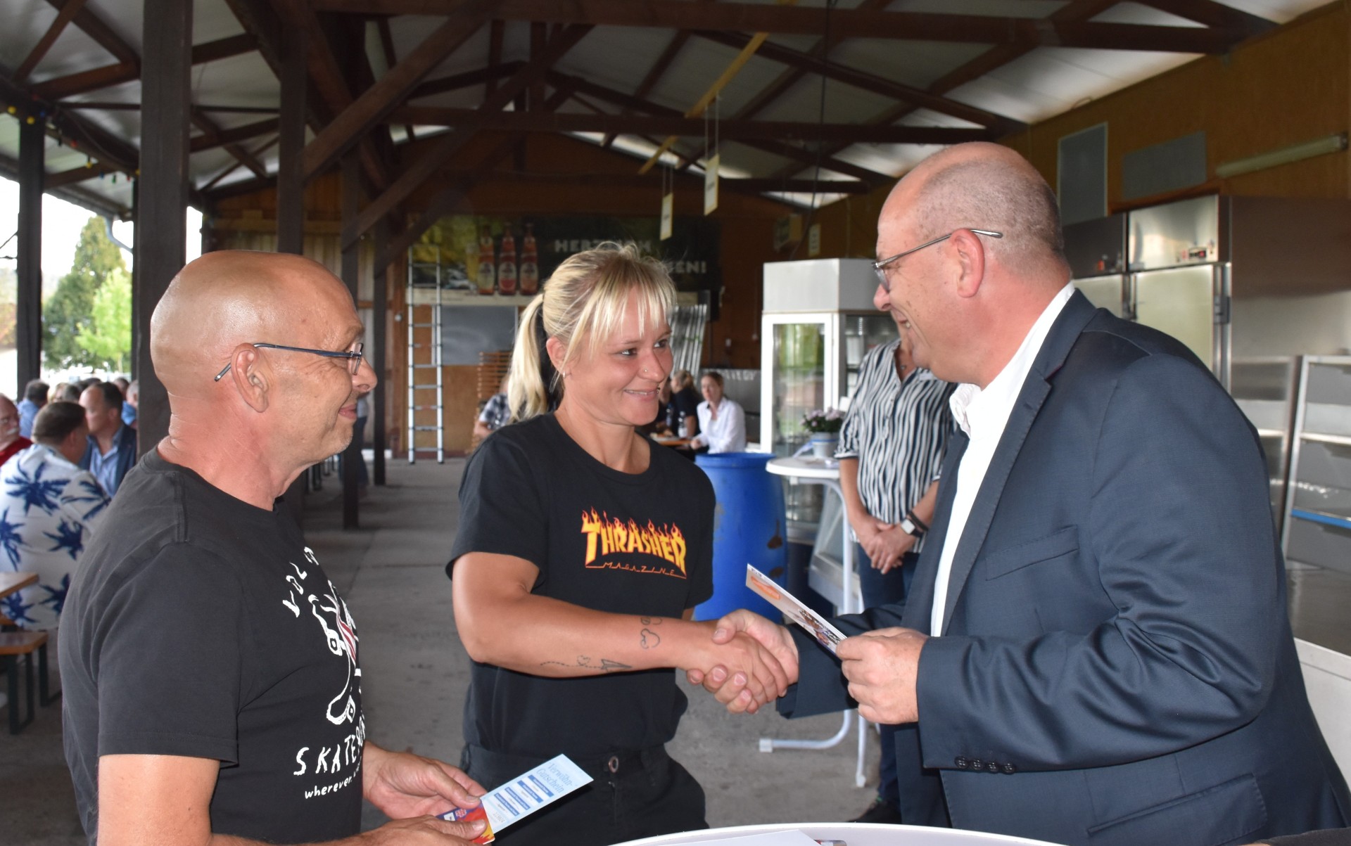 Foto der E-Card-Verleihung in Beerfelden