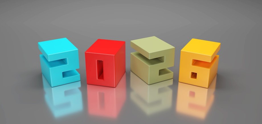 Das Foto zeigt den Schriftzug 2026.