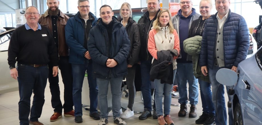 Betriebsbesuch KJC und InA Auto Böhm Erbach Foto Betriebsbesuch KJC und InA Auto Böhm Erbach