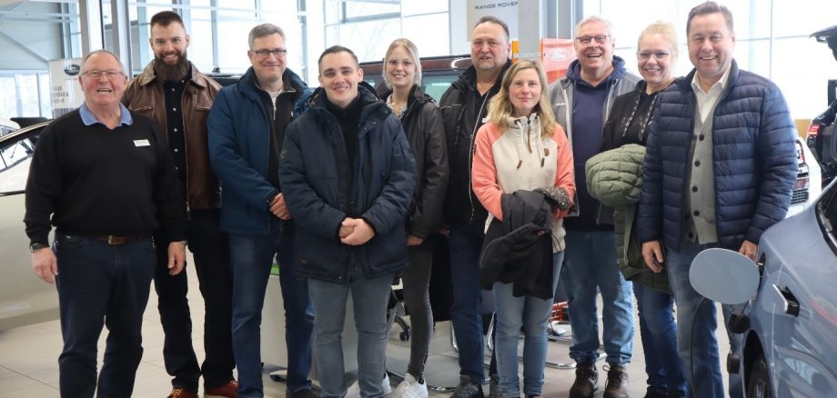 Foto Betriebsbesuch KJC und InA Auto Böhm Erbach