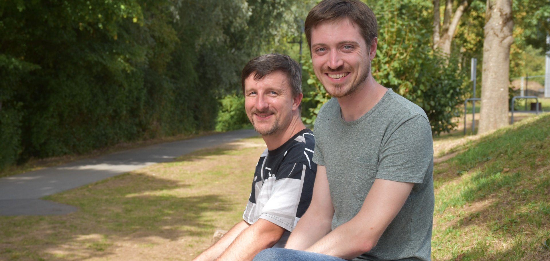 Die beiden Nahmobilitätskoordinatoren Markus Linkenheil und Thomas Schuhmacher