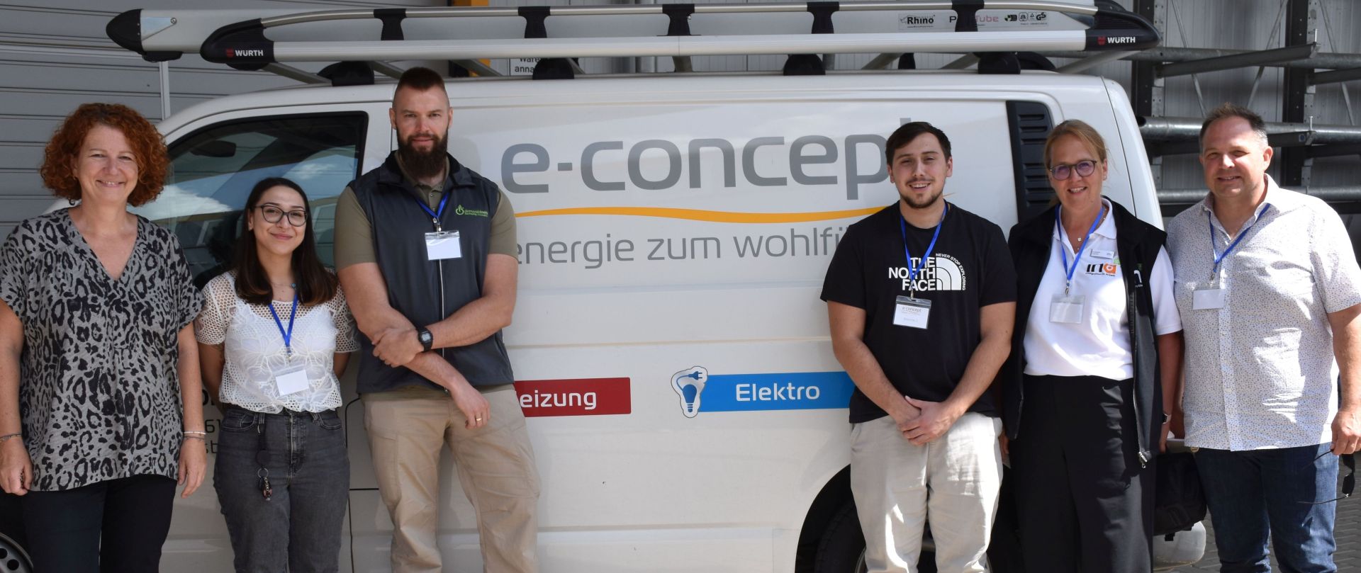 Betriebsbesuch KJC und InA gGmbH bei E-Concept Foto Betriebsbesuch KJC und InA gGmbH bei E-Concept