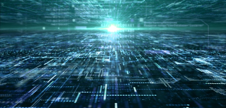 Futuristic digital matrix particles grid virtual reality abstrac Futuristic digital matrix particles grid virtual reality abstrac