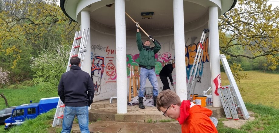Gruppe bei der Arbeit