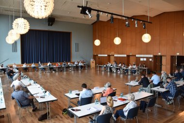 Landrat Matiaske bei der Haushaltsrede im Kreistag