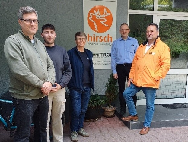 Foto Betriebsbesuch Hirsch Mossautal