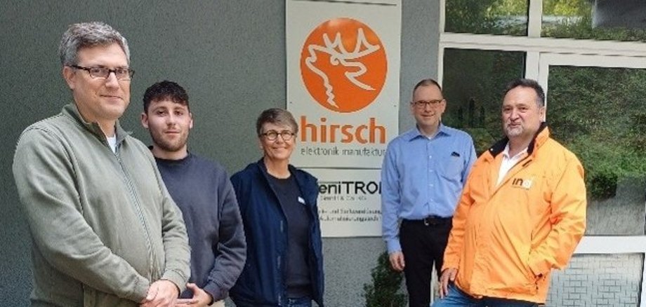 Foto Betriebsbesuch Hirsch Mossautal