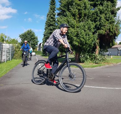 Senioren auf dem Fahrrad