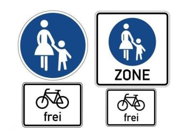 Verkehrsschilder Radverkehr
