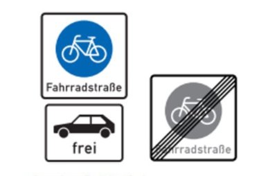 Verkehrsschilder Radverkehr