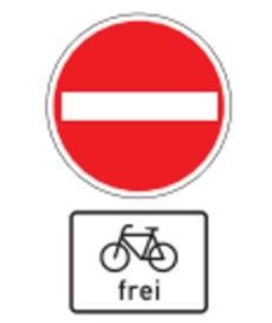 Verkehrsschild Radverkehr